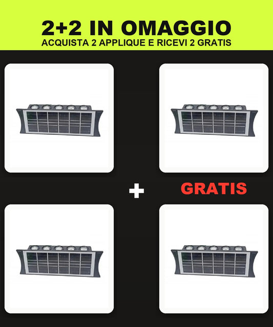 Kit 4 Applique Solari da Parete - Offerta 2+2 in Omaggio