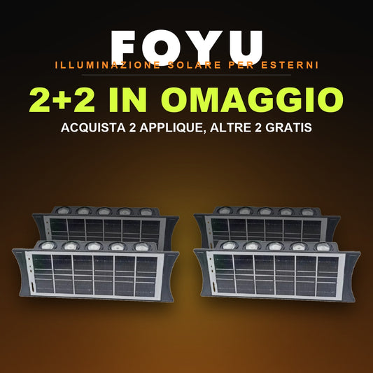 Kit 4 Applique Solari da Parete - Offerta 2+2 in Omaggio